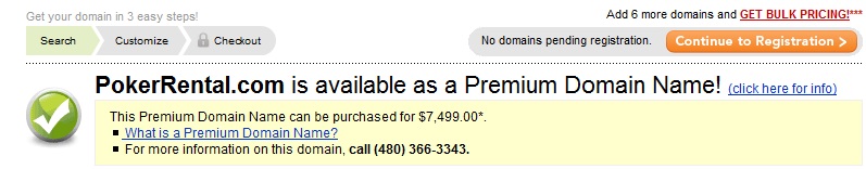 godaddy premium listing example